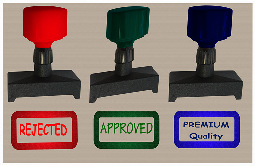 English Language Ink Pads  Rejected  Approved  Premium Quality