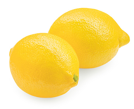 Lemon  isolated on white background. Wholae lemon fruits composition close up