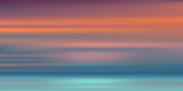 Sky Sunset evening with Orange,Yellow,Pink,Purple,Blue color,Golden hour Dramatic twilight landscape,Vector Banner horizontal Romantic Sky of Sunrise or Sunlight for four seasons background