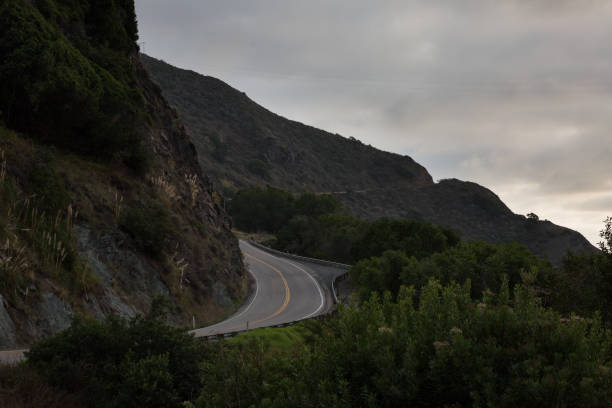 istock Windy Coastal Road on an Overcast Day 1456615000