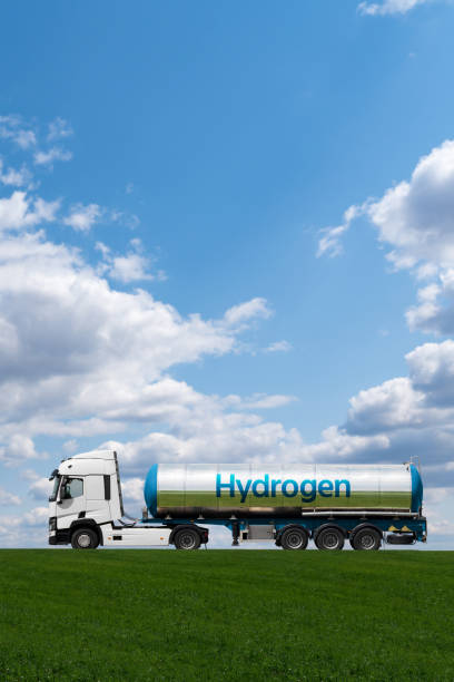 istock Tank trailer with hydrogen 1456616750