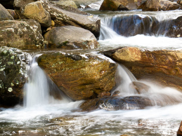istock Beautiful waterfall with blurred crystalline waters photographed in long exposure 1456622026