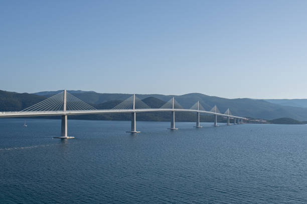 istock Peljesac Bridge in komarna croatia 1456631210