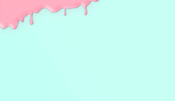 istock Pastel colour background with pink colour flowing from top edge 1456631677