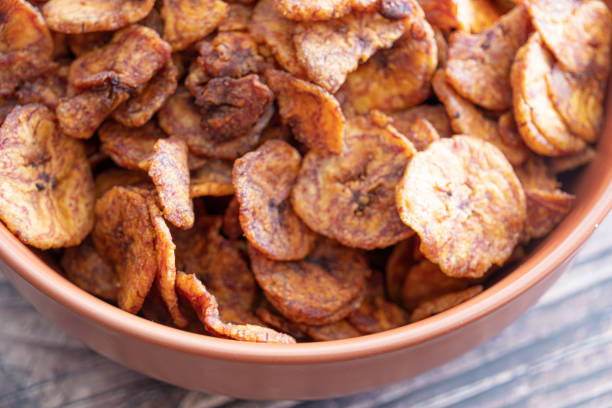 istock Deep fried sweet plantain chips ready to eat 1456636078