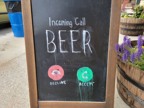 istock incoming call beer yes or no sign on chalkboard 1456638873