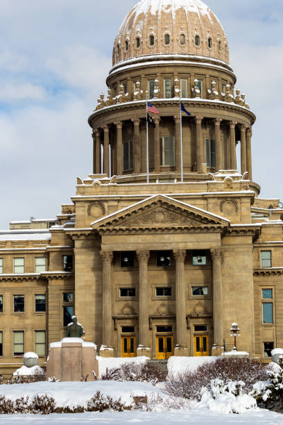 istock Idaho State Capitol building in winter 1456646276