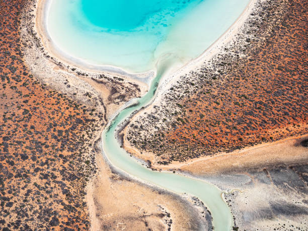 istock Aerial view of turquoise lagoon 1456651309