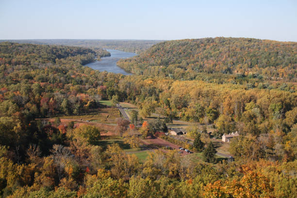 istock Landscape of the Delaware River in Fall 1456654271