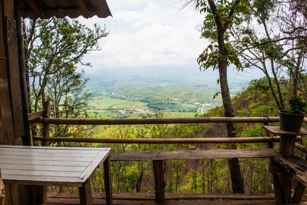 istock Top view of Pan city from Thai style terrace 1456655904