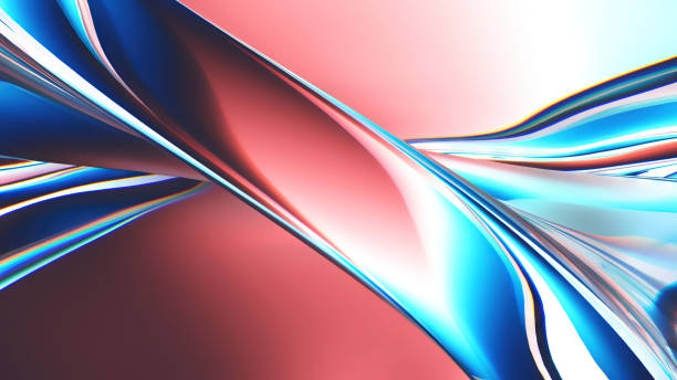 istock 3d rendering Curve Dynamic Fluid Liquid Wallpaper. Light Pastel Cold Color Colorful Swirl Gradient Mesh. Bright Pink Vivid Vibrant Smooth Surface. Blurred Water Multicolor Neon Sky Gradient Background 1456673508