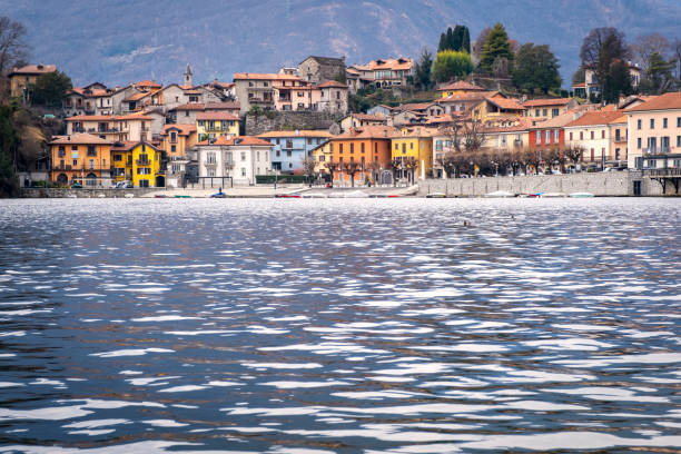 istock Mergozzo village winter view. Color image 1456674109