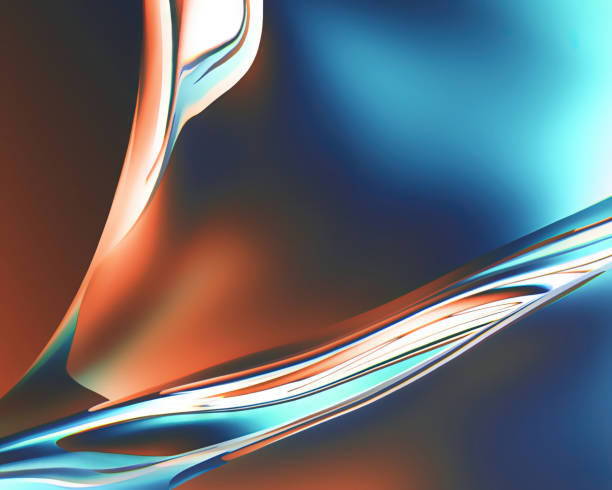 istock 3d rendering Curve Dynamic Fluid Liquid Wallpaper. Light Pastel Cold Color Colorful Swirl Gradient Mesh. Bright Pink Vivid Vibrant Smooth Surface. Blurred Water Multicolor Neon Sky Gradient Background 1456679955