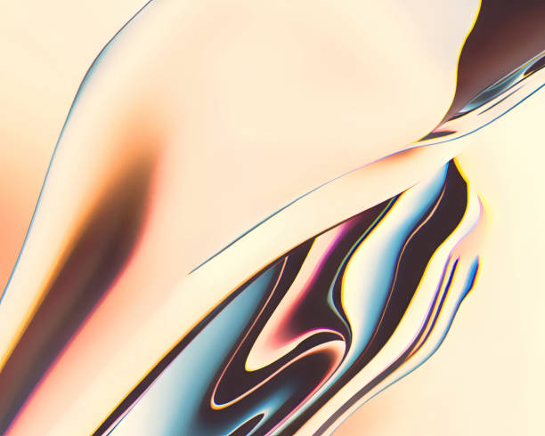 istock 3d rendering Curve Dynamic Fluid Liquid Wallpaper. Light Pastel Cold Color Colorful Swirl Gradient Mesh. Bright Pink Vivid Vibrant Smooth Surface. Blurred Water Multicolor Neon Sky Gradient Background 1456679966