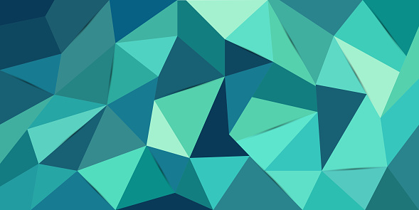 Abstract Low-Poly Triangular Modern Geometric Background