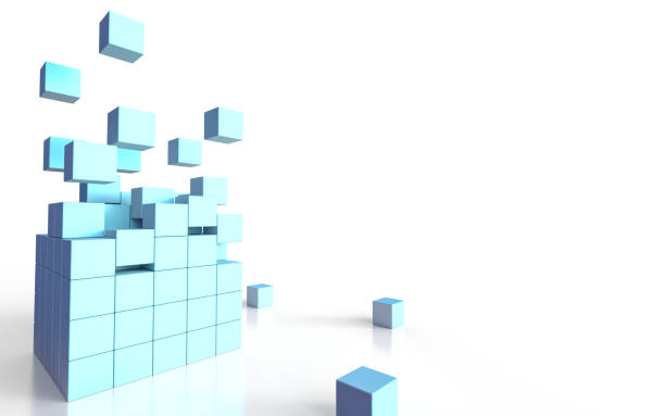 istock 3D illustration of stacked cubes 1456684671