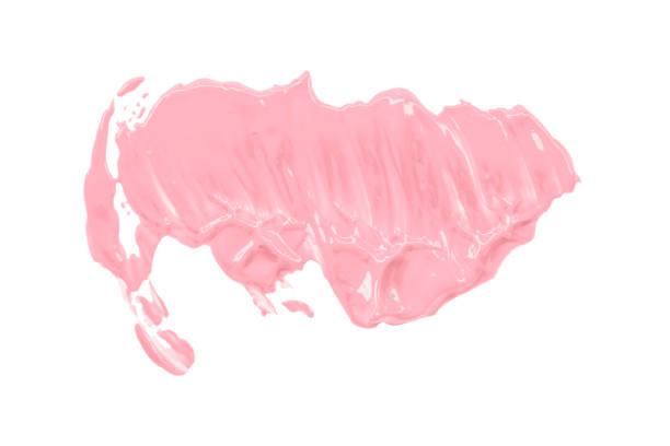 istock Shiny pink brush isolated on white background. Pastel colors. 1456692763
