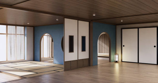 istock minimal living room japandi style design, . 1456699351