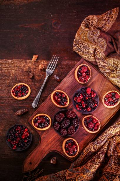 istock Tasty tartlets with berries 1456720705