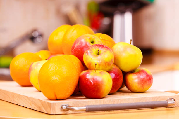 istock kitchen counter with many fruits 1456722805
