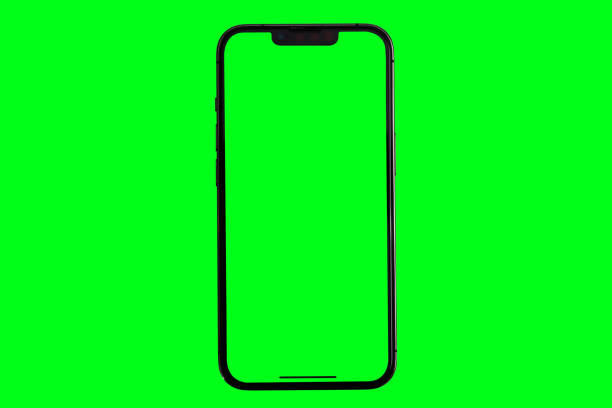 istock Smartphone frameless mockup. Studio shot of Smartphone - Clipping Path 1456725770