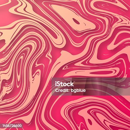 istock Liquid background with Red gradient - Trendy design 1456726600