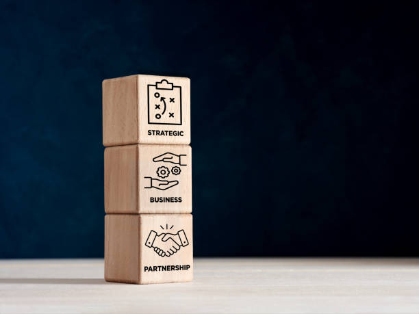 istock Strategic business partnership and growth concept. 1456727830