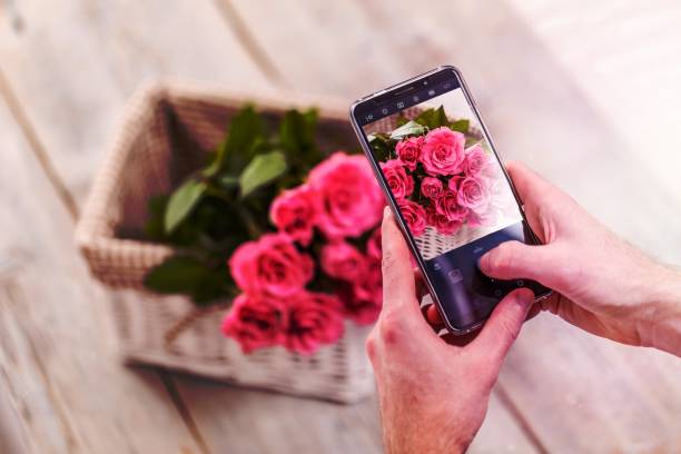 istock Male hand takes pictures 1456731617