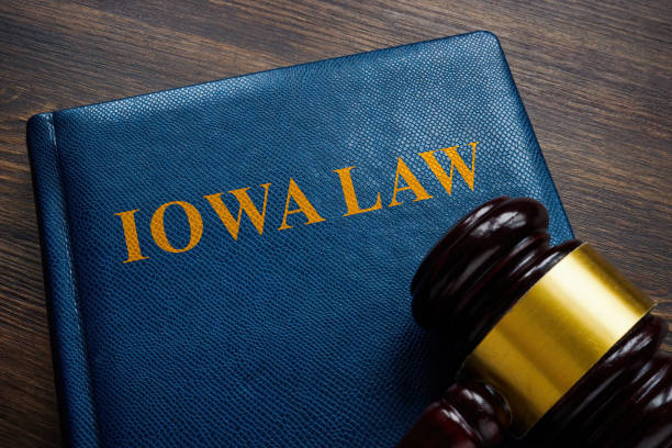 istock Iowa law book and gavel on the table. 1456731937