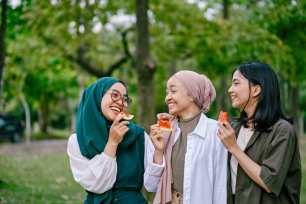 istock Authentic moments of friends spending weekend together. 1456736884