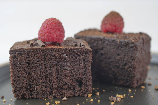 istock cup of coffee and chocolate cake, brownie 1456746788