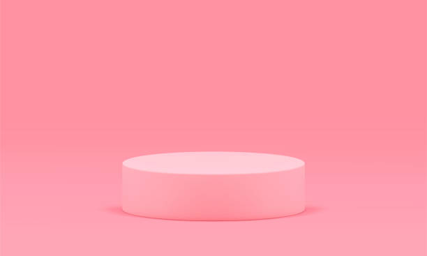 istock Pedestal round stage award concert product premium presentation foundation 3d realistic vector 1456751858