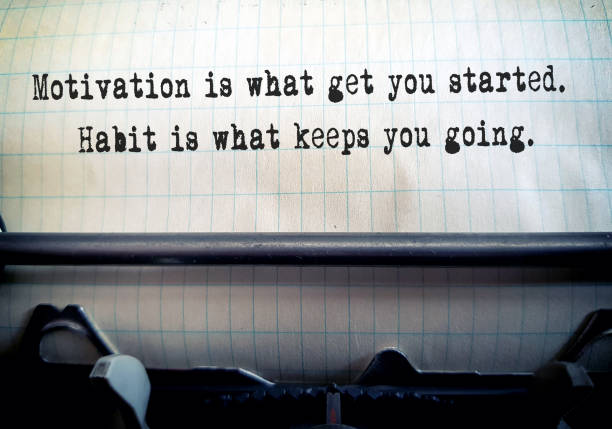 istock Motivation is what get you started. Habit is what keeps you going. 1456753845
