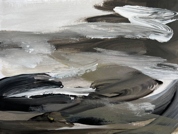 istock Modern abstract artwork. Contemporary painting 1456755606