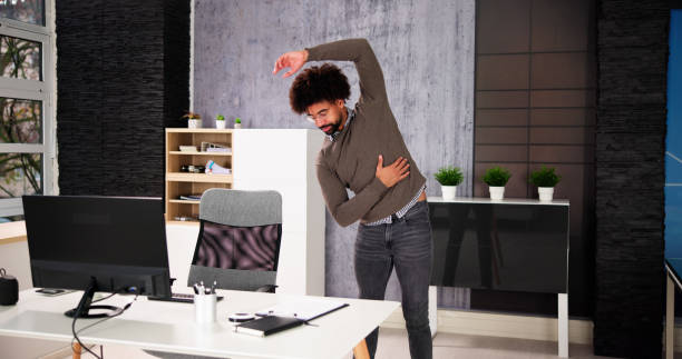 istock African American Male Exercise Office 1456757617