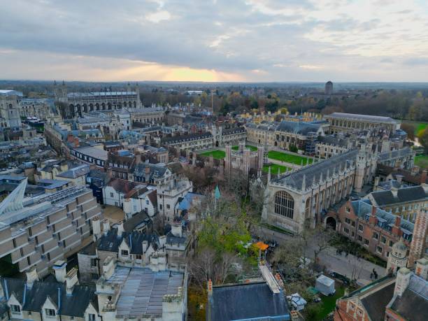 istock St John's College, Cambridge England drone aerial view 1456761481
