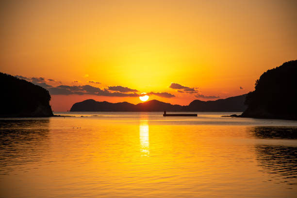 Beautiful sunrise on New Year's Day 2023