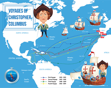 Vector Christopher Columbus
I have used http://legacy.lib.utexas.edu/maps/world_maps/world_physical_2015.pdf