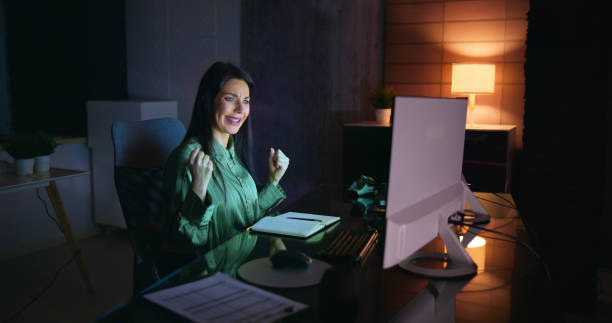 istock Successful Stock Market Trader Looking At Graphs 1456763764