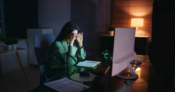 istock Frustrated Bored Female At Desk 1456763834