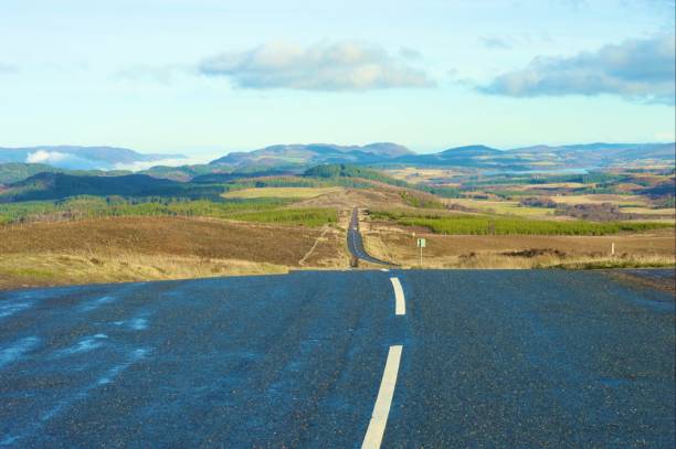 istock Scenic Road through Rolling Hills and countryside. 1456765575