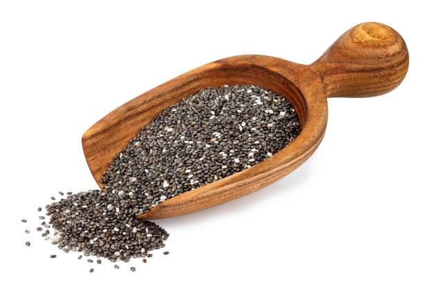istock chia seeds in wooden scoop isolated on white 1456765843