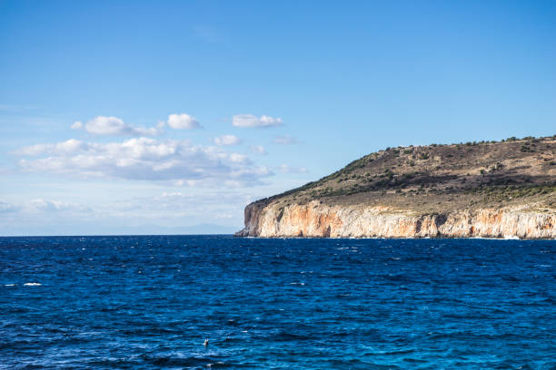 Island off Split, Croatia, Dalmatian Coast with cloudscape.