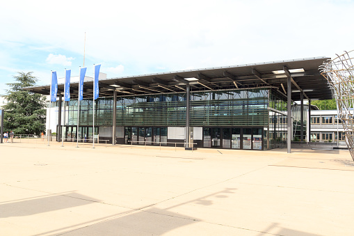 Bonn, Germany - July 19, 2020: World Conference Center Bonn (former Bundeshaus) that served as the seat of the \