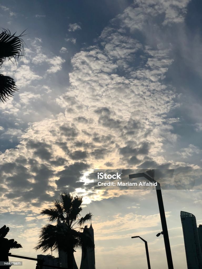 Sun&cloud Bahrain Stock Photo