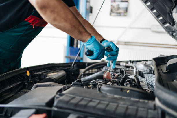 istock Auto mechanic service and repair 1456790579