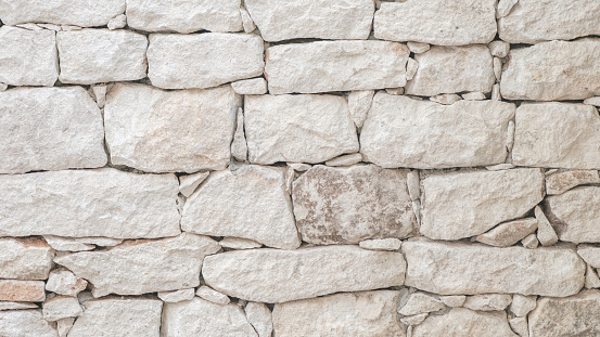 A seamless texture of rock walling material. A stone veneer that is applied to walls of buildings.