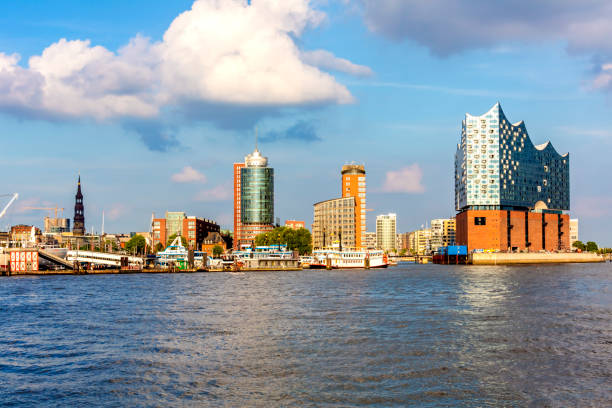 istock Hamburg Skyline with Elbphilharmonie 1456797481