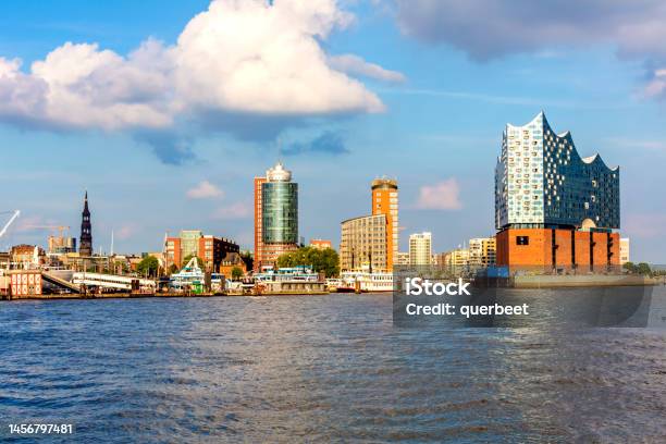Hamburg Skyline With Elbphilharmonie Stock Photo - Download Image Now - Hamburg - Germany, Blue, City
