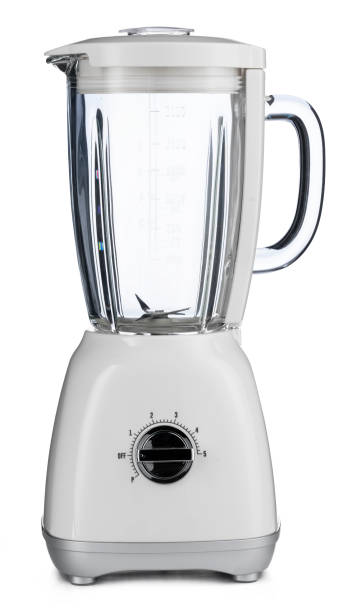 Electric blender isolated on white, close up